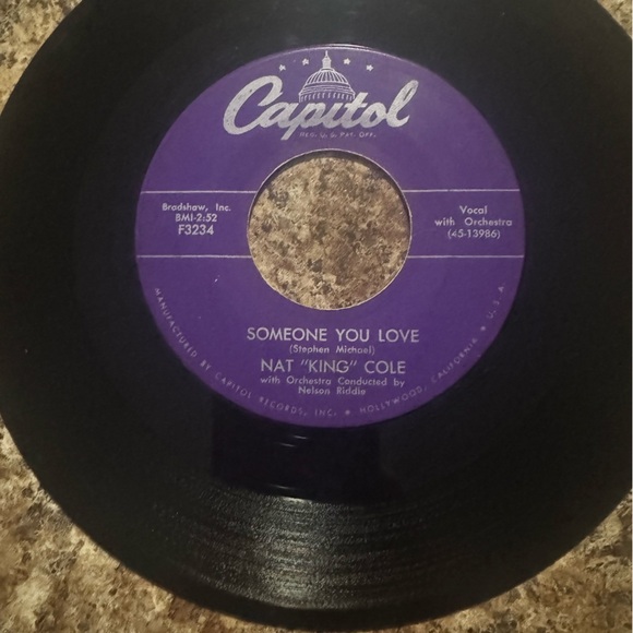 *3 for$15* Nat King Cole Capitol 45 RPM Record Vinyl - Picture 4 of 4